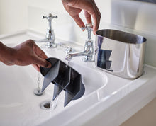 Load image into Gallery viewer, EasyStore™ Luxe Stainless-Steel Toothbrush Caddy Large