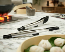 Load image into Gallery viewer, Elevate™ Fusion 2-piece Stainless-Steel Tong Set