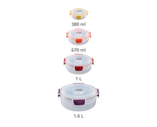 Load image into Gallery viewer, Nest™ Lock 4-Piece Multicolour Round Food Container Set