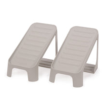 Load image into Gallery viewer, Shoe-In™ Shoe Rack Compact 2pc Ecru