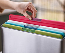 Load image into Gallery viewer, Folio™ Icon Steel 4-Piece Multicolour Chopping Board Set