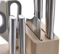 Load image into Gallery viewer, Elevate™ Fusion 5-piece Knife & Scissor Set with Beechwood Block