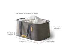 Load image into Gallery viewer, Hold-All™ Collapsible 35L Laundry Basket Grey