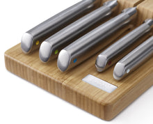 Load image into Gallery viewer, Elevate™ Steel Knife Set with In-Drawer Bamboo Storage Tray
