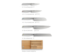 Load image into Gallery viewer, Elevate™ Steel Knife Set with In-Drawer Bamboo Storage Tray