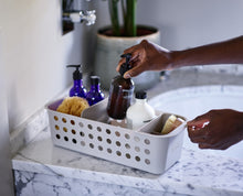Load image into Gallery viewer, EasyStore™ Ecru Bathroom Storage Basket Slimline
