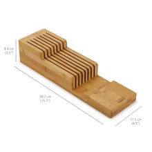 Load image into Gallery viewer, DrawerStore™ Bamboo Compact Knife Organiser