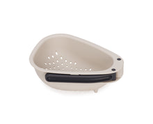Load image into Gallery viewer, Droplet Mini White Colander with Folding Handle