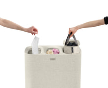 Load image into Gallery viewer, Tota Trio 90L Laundry Separation Basket - Ecru