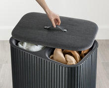 Load image into Gallery viewer, Tota Luxe 90L Black Laundry Separation Basket