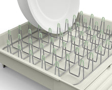 Load image into Gallery viewer, Extend™ Expandable Dish Drainer - Stone/ Green