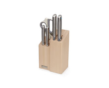 Load image into Gallery viewer, Elevate™ Fusion 5-piece Knife & Scissor Set with Beechwood Block