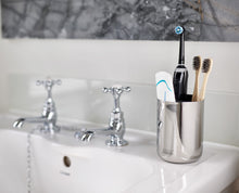 Load image into Gallery viewer, EasyStore™ Luxe Stainless-Steel Toothbrush Caddy