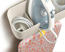 Load image into Gallery viewer, IronHub™ Wall-Mounted Iron Storage Caddy Ecru