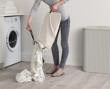 Load image into Gallery viewer, Tota Trio Luxe 90L Ecru Laundry Separation Basket
