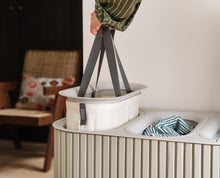 Load image into Gallery viewer, Tota Trio Luxe 90L Ecru Laundry Separation Basket