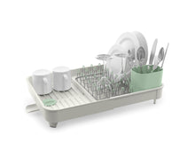 Load image into Gallery viewer, Extend™ Expandable Dish Drainer - Stone/ Green