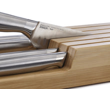 Load image into Gallery viewer, Elevate™ Steel Knife Set with In-Drawer Bamboo Storage Tray