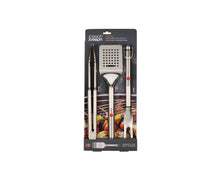 Load image into Gallery viewer, GrillOut™ 3-Piece Stainless-Steel BBQ Turner, Tongs & Fork Set