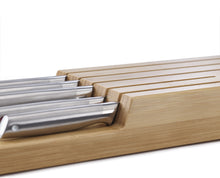Load image into Gallery viewer, Elevate™ Steel Knife Set with In-Drawer Bamboo Storage Tray