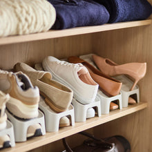Load image into Gallery viewer, Shoe-In™ Shoe Rack Compact 2pc Ecru