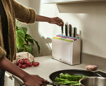 Load image into Gallery viewer, Folio™ Icon Plus Multicolour 8-piece Knife & Chopping Board Set