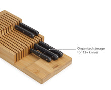 Load image into Gallery viewer, DrawerStore™ Bamboo 2-Tier Knife Organiser Large