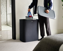 Load image into Gallery viewer, Tota Trio 90L Laundry Separation Basket - Carbon Black