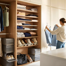 Load image into Gallery viewer, Shoe-In™ Shoe Rack Compact 6pc Ecru