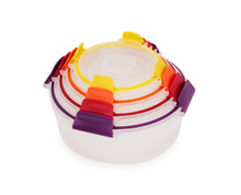 Load image into Gallery viewer, Nest™ Lock 4-Piece Multicolour Round Food Container Set