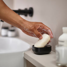 Load image into Gallery viewer, Slim™ Compact Matt Black Soap Dish