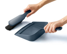 Load image into Gallery viewer, CleanStore Wall-Mounted Dustpan & Brush - Blue