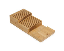 Load image into Gallery viewer, DrawerStore™ Bamboo 2-Tier Knife Organiser Large
