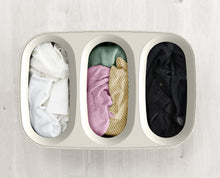 Load image into Gallery viewer, Tota Trio 90L Laundry Separation Basket - Ecru