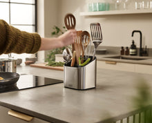 Load image into Gallery viewer, Surface™ Stainless-Steel Tiered Utensil Pot