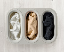 Load image into Gallery viewer, Tota Trio Luxe 90L Ecru Laundry Separation Basket