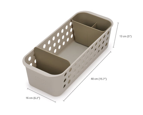 EasyStore™ Bathroom Storage Basket Slimline - Ecru