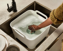 Load image into Gallery viewer, Wash&Drain™ Washing-Up Bowl Stone/ Green