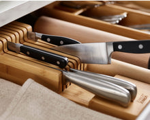 Load image into Gallery viewer, DrawerStore™ Bamboo Compact Knife Organiser