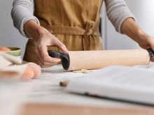 Load image into Gallery viewer, Baking Bundle (Nest™ 9 Plus Bowl Set- Multicoloured + Grip-Pin™ Ergonomic Rolling Pin - Grey)