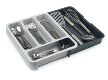 Load image into Gallery viewer, DrawerStore™ Expandable Cutlery Tray - Grey/ Dark Grey