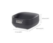 Load image into Gallery viewer, Slim™ Compact Matt Black Soap Dish