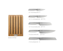 Load image into Gallery viewer, Elevate™ Steel Knives Bamboo 5-Piece Set
