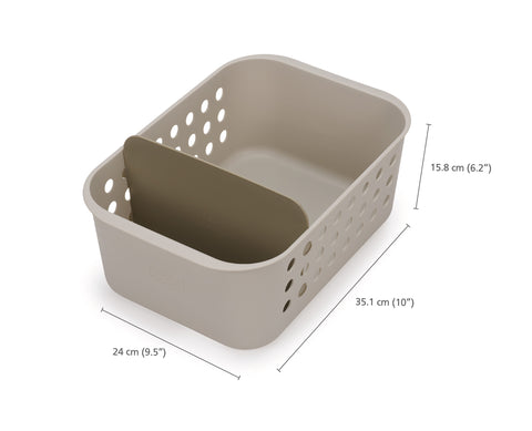 EasyStore™ Bathroom Storage Basket Large - Ecru