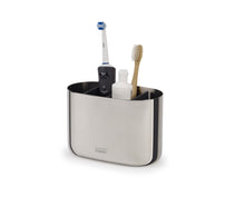 Load image into Gallery viewer, EasyStore™ Luxe Stainless-Steel Toothbrush Caddy Large