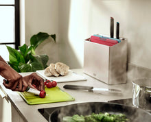 Load image into Gallery viewer, Folio™ Icon Plus Multicolour 8-piece Knife & Chopping Board Set