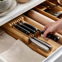 Load image into Gallery viewer, DrawerStore™ Bamboo Compact Knife Organiser
