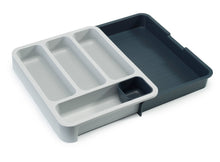 Load image into Gallery viewer, DrawerStore™ Expandable Cutlery Tray - Grey/ Dark Grey