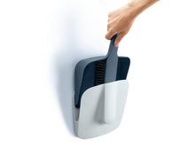 Load image into Gallery viewer, CleanStore Wall-Mounted Dustpan & Brush - Blue