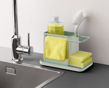 Load image into Gallery viewer, Caddy™ Kitchen Sink Organiser - Stone/ Green